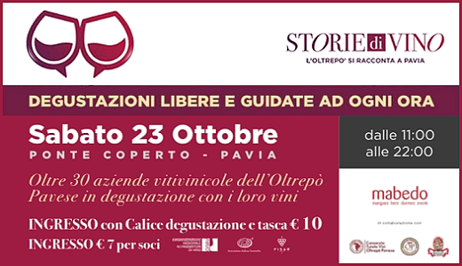 Storie di vino - L'Oltrepò si racconta a Pavia (23/10/2021)