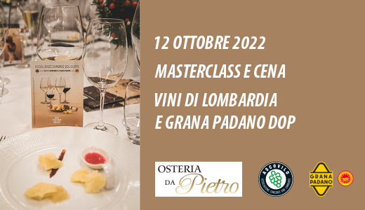 Serata vini di Lombardia e Grana Padano DOP all'Osteria da Pietro (Castiglione delle Stiviere, 11/10/2022)