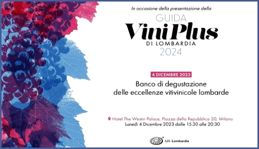 Presentazione della guida Viniplus di AIS Lombardia (MIlano, 04/12/2023)
